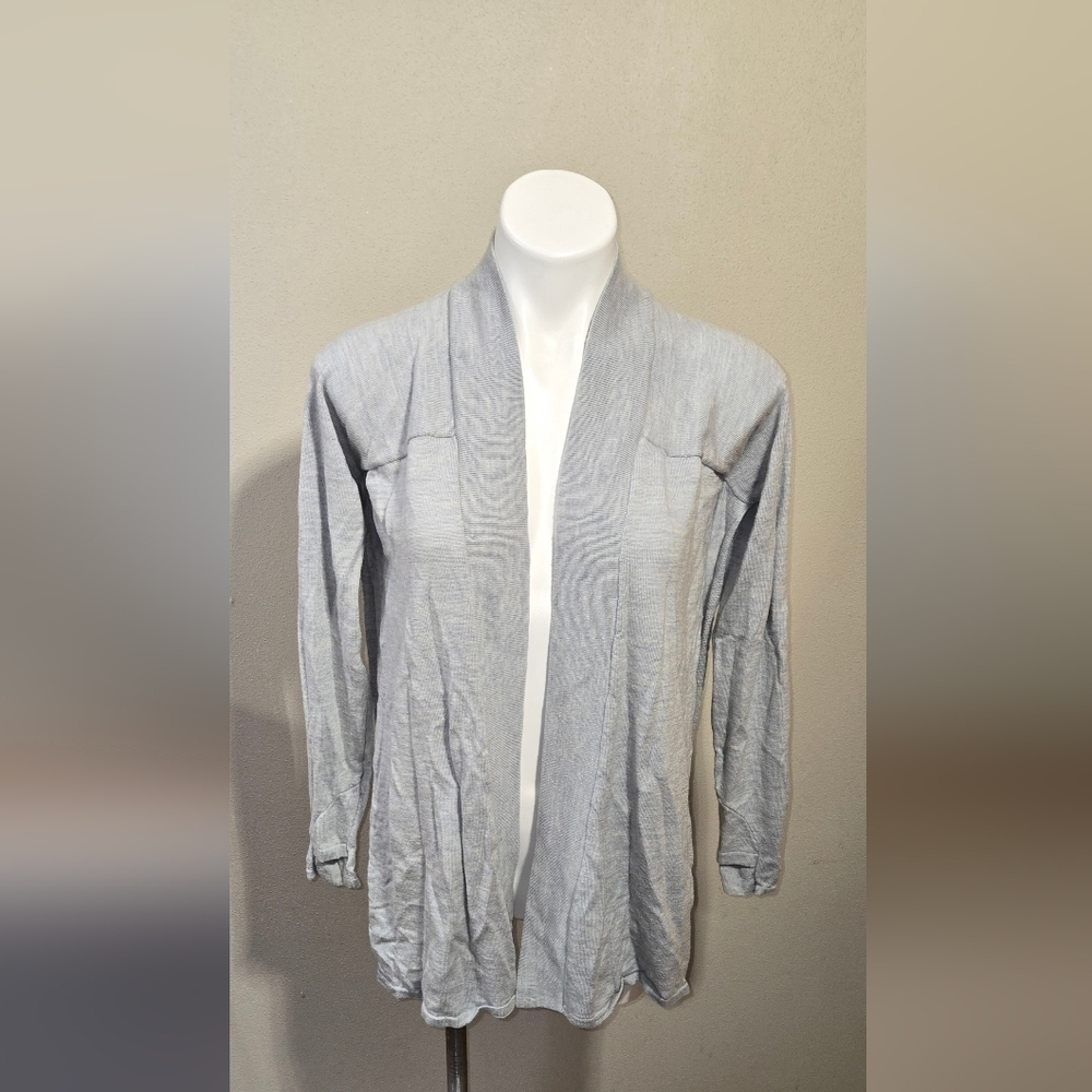 Lululemon Blissful Zen Light Blue 100% Merino Wool Cardigan Sweater
